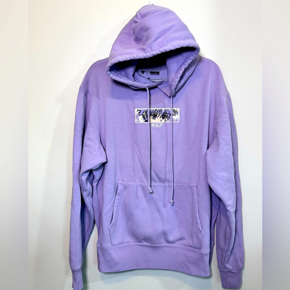 Hypland HUNTER X HUNTER Anime Hoodie - Men's Size Large -  Purple - Killua